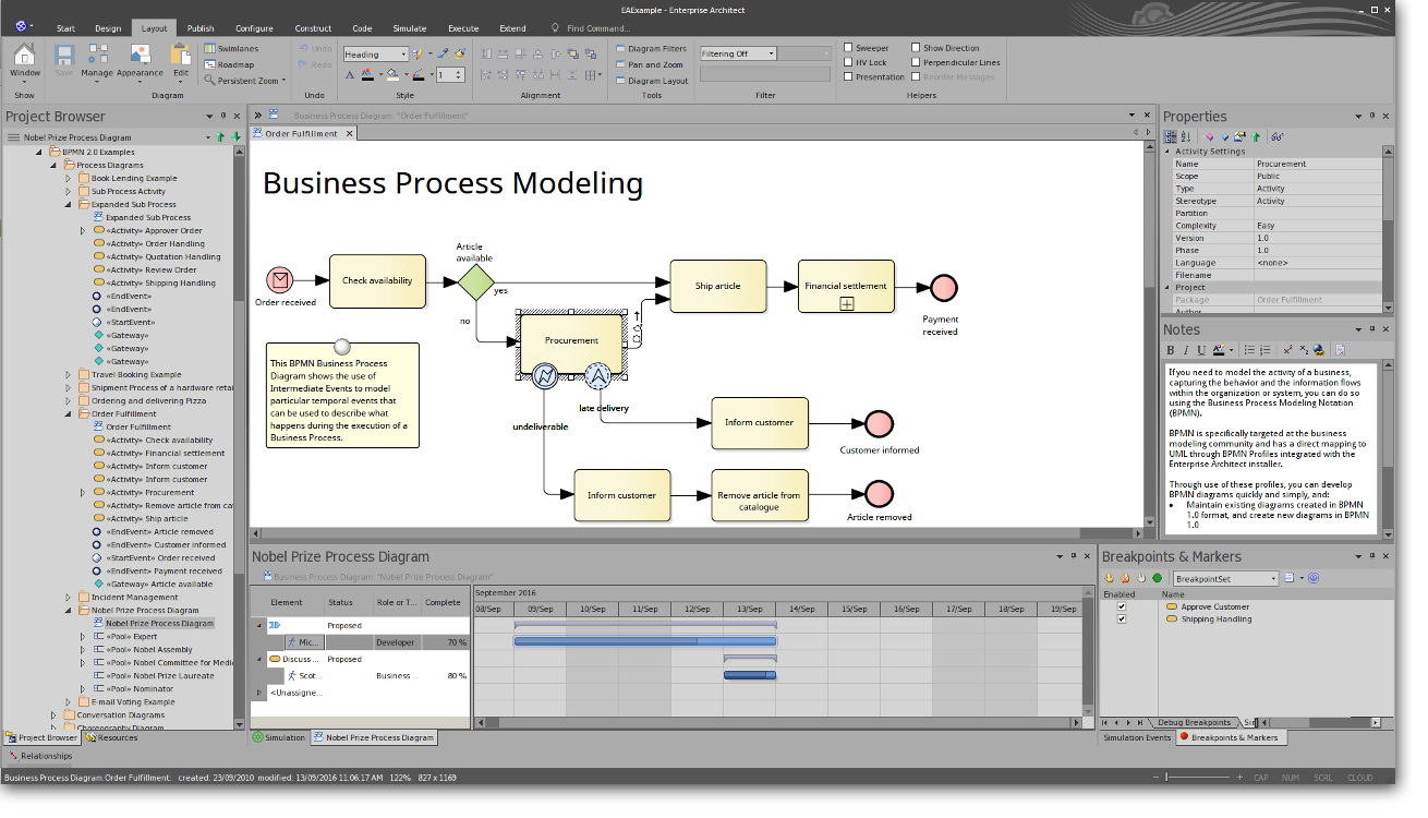 Enterprise Architect: Business Process Modeling