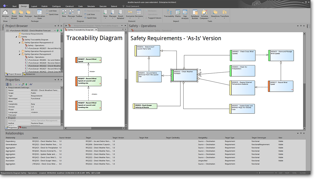 Enterprise Architect: End-to-End Traceability