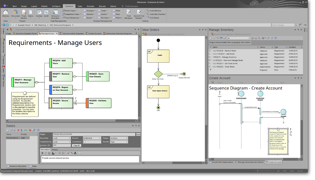 Enterprise Architect: Build upon UML